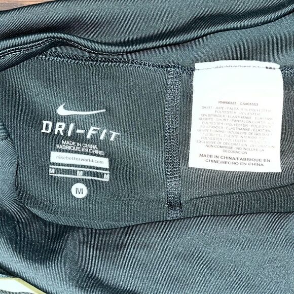 Nike dri-fit tennis skort in 2 note dark Green Yellow size M - Picture 6 of 7